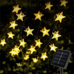 Guirlande lumineuse exterieur solaire, 30 led toile guirlande lumineuse solaire 8 modes, tanche dcoration ...