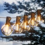 Guirlande lumineuse extrieure, 15m led guirlande , ip44 tanche intrieur guirlande avec 25 + 1 g40 ...