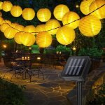 Guirlande lumineuse exterieure 6. 5m 30 led guirlande solaire ext�rieure lampion solaire �tanche lanterne ...