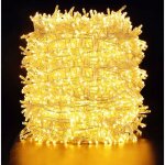 Guirlande lumineuse extra longue de 100 m 500 led, quntis extrieur intrieur tanche avec 8 modes, guirlande ...