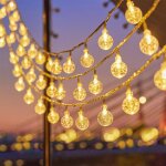 Guirlande lumineuse led - 10 m - 80 led - blanc chaud color� - fonctionne avec piles - pour mariage, ...