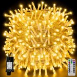 Guirlande lumineuse led 40 m 400 led, guirlande lumineuse de nol ip44 tanche avec tlcommande et minuterie, ...