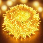Guirlande lumineuse led 50m - �clairage ext�rieur / int�rieur, �tanche �tincelant pour no�l, f�te, mariage, ...