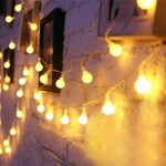 Guirlande lumineuse led usb orb string lights outdoor camping decoration modelling hanging lights orb ...