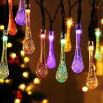 Guirlandes lumineuses de nol, guirlande lumineuse extrieure solaire nol guinguette multicolore 40led ...