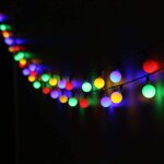 Promotion, guirlande lumineuse solaire, 100 led 12m guirlande lumineuse couleur extrieure et interieur ...