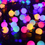 Guirlande lumineuse solaire, 100 led guirlande lumineuse couleur ext�rieure et interieur ip65 etanche ...