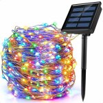 Guirlande lumineuse solaire ext�rieur, 200 led 8 modes 22m d�coration lumineuse solaire no�l ip65 imperm�able ...