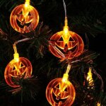 Guirlande lumineuse solaire d'extérieur 6 m 40 led pour halloween, décoration extérieure pour fête, halloween, ... Guirlande lumineuse solaire d'extérieur 6 m 40 led pour halloween, décoration extérieure pour fête, halloween, ...
