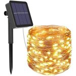 Guirlande lumineuse solaire extrieure, 12m 120 led solaire 8 modes guirlande guinguette solaire exterieure ...