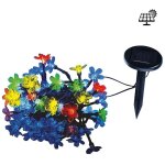 Guirlande lumineuse solaire fleurs 35 led