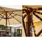 Guirlande lumineuse solaire  leds, knirke, 8x2m, blanc chaud.