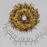 Guirlande mini boa 40m 2000 led blanc chaud 8 modes d'animations ip44