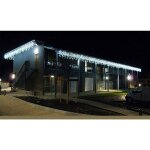 Guirlande pro stalactite 10m 360 leds blanc froid et flash