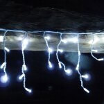 Guirlande pro stalactite 10m blanc froid fixe 360 leds 230v