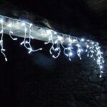 Millumine - guirlande pro stalactite 50m blanc froid fixe 1800 led 230v
