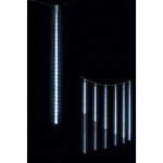 Fric lights and christmas - guirlande rideau  7 tubes effet goutte - blanc - h 70 cm - livraison gratuite ...