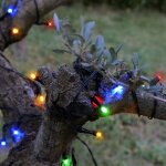 Guirlande solaire 40m led multicolore