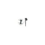 Guirlande solaire led 30 boules (6, 50m) - fil vert fonc, ple noire et charge solaire, boule transparente, ...