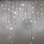 Guirlande stalactite 3m h 100cm raccordable 180 maxiled blanc froid avec flash 230v ip67 lotti