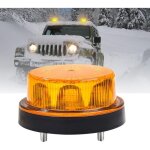 Gyrophare led orange 12v - 24v, rond stroboscopique signalement d'avertissement lumires 2 modes de flash ...