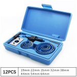 12 pcs kit scies cloches bi - mtal en acier carbone 19 - 64mm scie cloche coffret pour bois, plaque ...