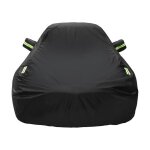 Bche pour voiture 490x180x150cm noir housse de voiture impermeable exterieur housse de protection auto ...
