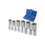 L&h - cfcahl - 14 pcs douilles torx, douilles femelles torx e4 - e24 sur rail 1 / 4', 1 / 2', 3 / 8' ...