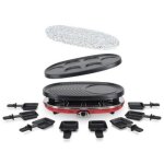 H. koenig rp418 appareil a raclette 8 personnes - rouge