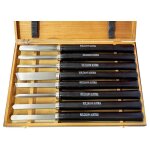 Jeu 8 pcs gouges ciseaux de tournage pour bois tour holzmann h8tlg