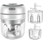 Hachoir � ail �lectrique, mini hachoir � ail, robot culinaire portable sans fil, pilon � ail, petit hachoir ...