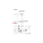 Hachoir complet blanc pour pieces preparation culinaire. . .