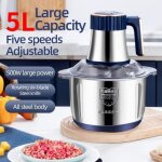 Hachoir �lectrique broyeur de nourriture 5l appareils de cuisine multifonctionnels en acier inoxydable ...