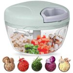 Hachoir manuel?500 ml hacher d�couper et mixer l�gumes viandes noix oignons gr�ce � ses lames en acier ...