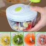 Hachoir manuel fruits l�gume viande aliments m�langeur mixeur batteur 3 - lame inox. cuisine