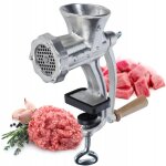 Hachoir  viande en fonte - 6 tailles - machine  viande, manuelle, vintage, avec pince de table - broyeur ...