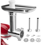Hachoir � viande de kitchenaid accessoires, hachoir kitchenaid pour robot p�tissier, avec 3 plaques de ...