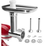 Hachoir � viande de kitchenaid accessoires, hachoir kitchenaid pour robot p�tissier, avec 3 plaques de ...