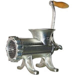 Hachoir � viande manuel ? en fonte emboutie ? couteau et plaque en acier tremp� ? pieds antid�rapants ...