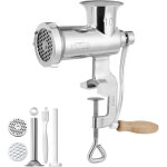 Hachoir a viande manuel en inox alimentaire hachoir manuel a manivelle 2 plaques de broyage 5 mm 8 mm ...