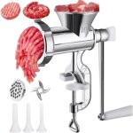 Hachoir � viande manuel - hachoir � viande pour usage domestique, machine � saucisses et poussoir � hamburgers ...