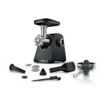 Bosch - hachoir a viande série 4 mfws430b - 3 grilles de hachoir - marche arriere - noir Bosch - hachoir a viande série 4 mfws430b - 3 grilles de hachoir - marche arriere - noir