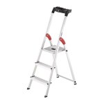 Chelle escabeau l60 standardline 3 marches aluminium hauteur totale 1380 mm