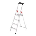 Chelle escabeau l60 standardline 4 marches aluminium hauteur totale 1610 mm