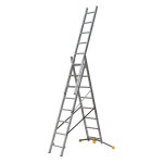 Hailo - echelle transformable 3 plans 3x8 �chelons 4, 9m / 5, 8m en aluminium hobbylot