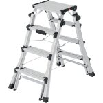 Hailo - escabeau double accs professionnel tlescopique 2x6 marches d100