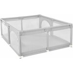 Haloyo 150 x 150cm parc pour bébés, pliable parcs enfants, parc de jeux bébé avec filet respirant sur ... Haloyo 150 x 150cm parc pour bébés, pliable parcs enfants, parc de jeux bébé avec filet respirant sur ...
