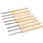 8 pi�ces ciseaux pour tour � bois - outil de couteau � d�couper �tendu bois