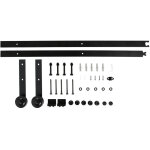 Haloyo - ferrure de porte coulissante porte suspendue 200cm pour grange porte simple syst�me porte coulissante ...