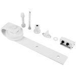Haloyo - rail de suspension de porte de grange de 200 cm quincaillerie kit de rail pour porte coulissante, ...